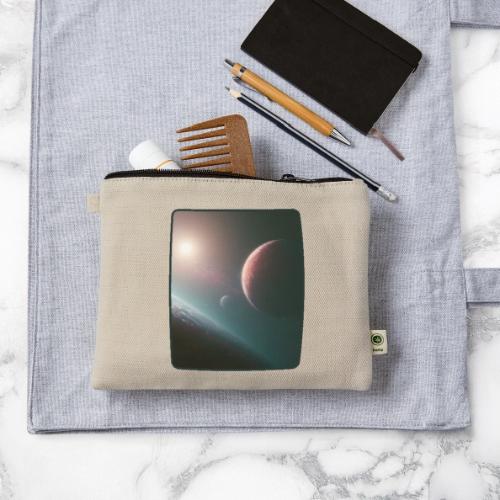 Deep Space Planet Horizon Art - Hemp Carry All Pouch