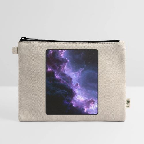 Purple Nebula Space Design - Hemp Carry All Pouch