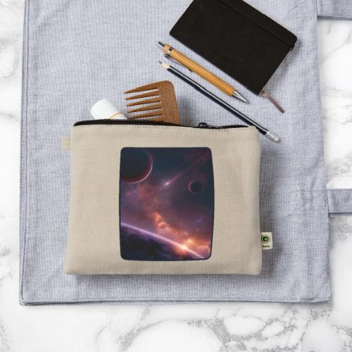 Cosmic Sunset Nebula Space Art - Hemp Carry All Pouch