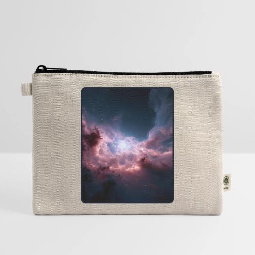 Radiant Cosmic Nebula Artwork - Hemp Carry All Pouch