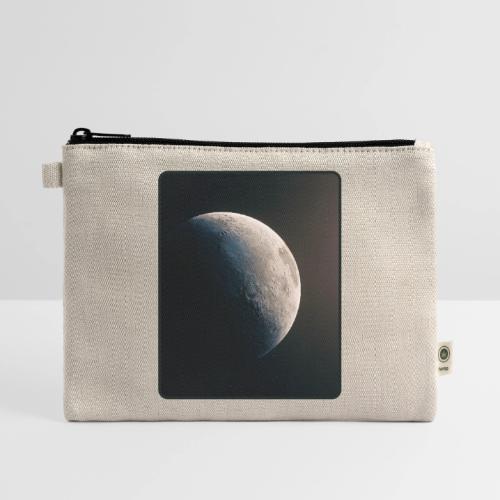 Crescent Moon Celestial Artwork - Hemp Carry All Pouch