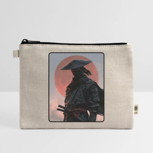 Ninja Warrior Under the Red Sun - Hemp Carry All Pouch