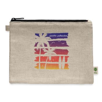 Cool Pacific Palisades California Surfing Fan - Hemp Carry All Pouch - natural - Front