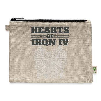 HEARTS OF IRON 4 COAT OF ARMS - Hemp Carry All Pouch - natural - Front