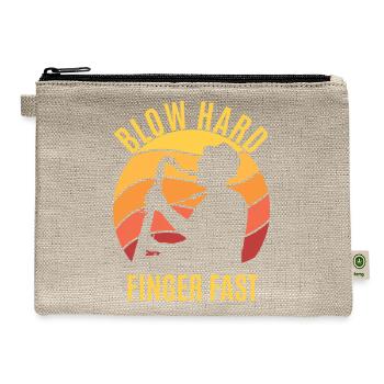 Blow Hard Finger Fast Saxophone - Hemp Carry All Pouch - natural - Front