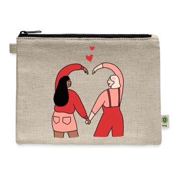 Women Support Women - Hemp Carry All Pouch - natural - Front