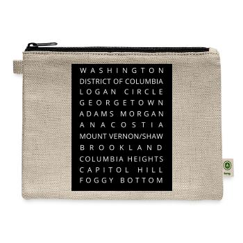 DC Typography - Hemp Carry All Pouch - natural - Front