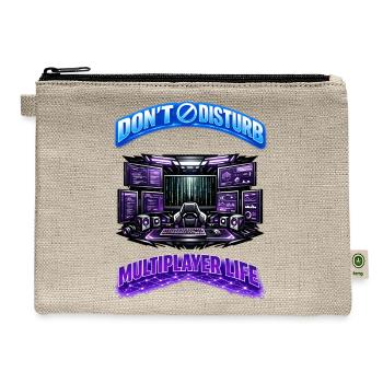 Dont Disturb Multiplayer Life - Hemp Carry All Pouch - natural - Front