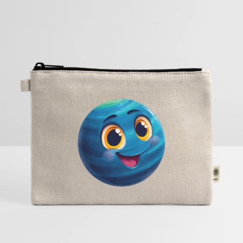 Smiling Blue Planet - Hemp Carry All Pouch