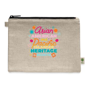 Asian American and Pacific Islander Heritage Month - Hemp Carry All Pouch - natural - Front