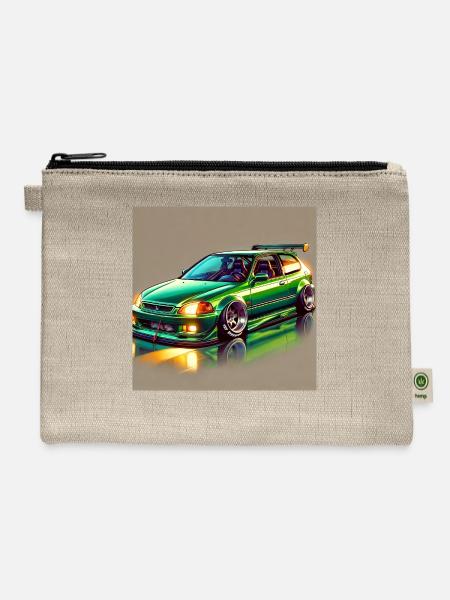 The Green Menace - Hemp Carry All Pouch - natural