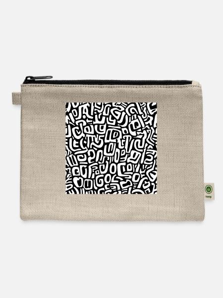 LOL Monochrome - Hemp Carry All Pouch - natural