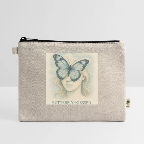 Butterfly kisses Hue - Hemp Carry All Pouch