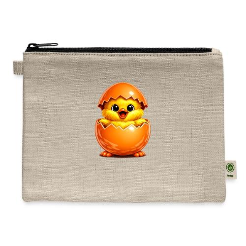 Easter Chick Orange - Hemp Carry All Pouch