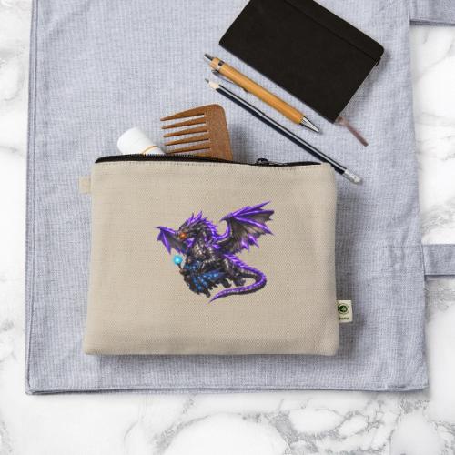 Neon Dragon and Battle Mage - Hemp Carry All Pouch