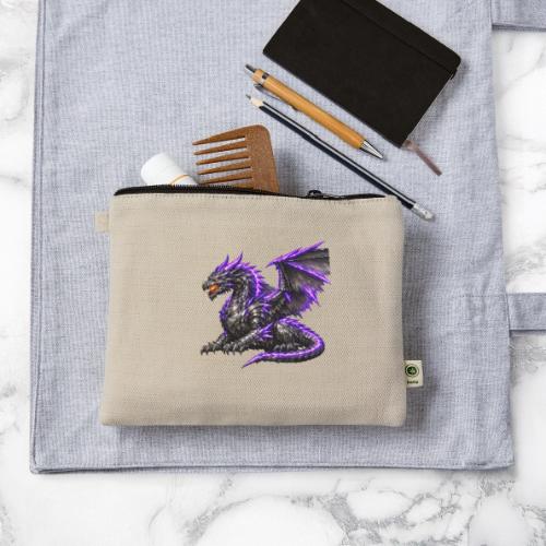 Neon Dragon at Rest - Hemp Carry All Pouch