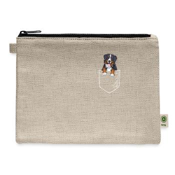 Bernese Mountain Dog - Hemp Carry All Pouch - natural - Front