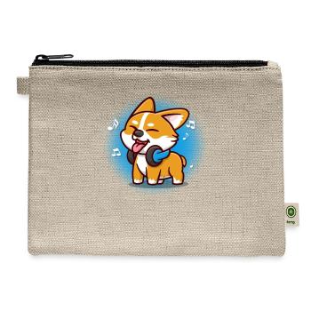 Corgi - Hemp Carry All Pouch - natural - Front