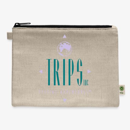 Original Trips Inc.™ logo multicolored - Hemp Carry All Pouch