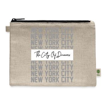 New York City Urban Design - Hemp Carry All Pouch - natural - Front