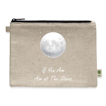 Aim at the stars - Hemp Carry All Pouch - natural - Front