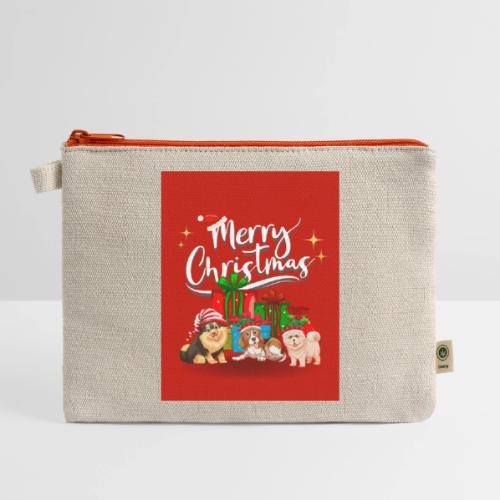 Merry Christmas - Hemp Carry All Pouch