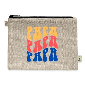 Papa (Father) - Hemp Carry All Pouch - natural - Front