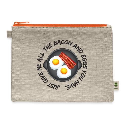 All of the Bacon and Eggs - Hemp Carry All Pouch