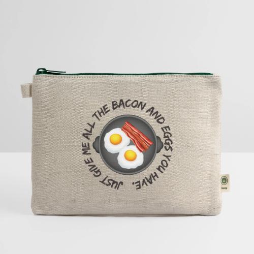 All of the Bacon and Eggs - Hemp Carry All Pouch