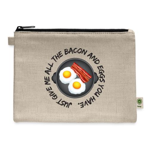 All of the Bacon and Eggs - Hemp Carry All Pouch