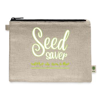 Seed Saver - Hemp Carry All Pouch - natural - Front