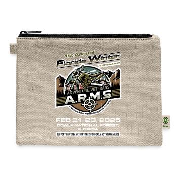 Adv Vets 1st Annual Florida Winter Hootenanny - Hemp Carry All Pouch - natural - Front