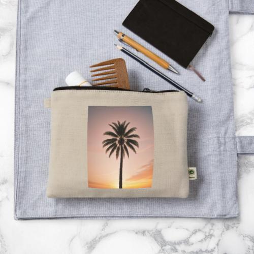 palm peace - Hemp Carry All Pouch