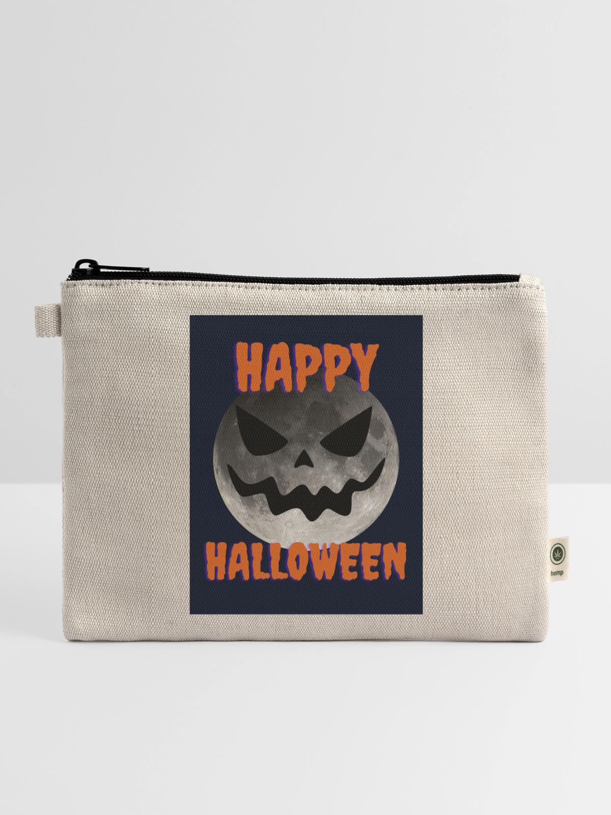 Happy Halloween - Hemp Carry All Pouch - natural - Front