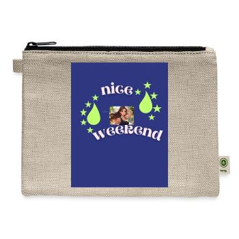 nice weekend - Hemp Carry All Pouch - natural - Front