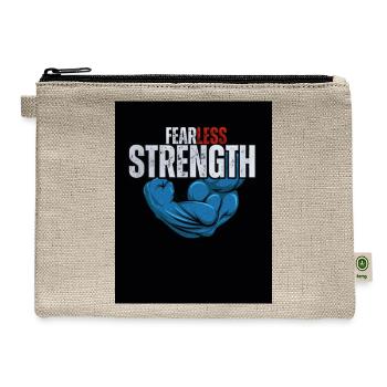 Fearless Strength Fist - Hemp Carry All Pouch - natural - Front