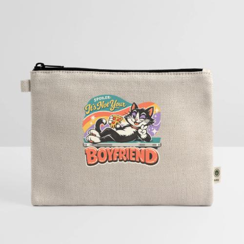 Sassy Cat Pride Pizza Retro Comic - Hemp Carry All Pouch