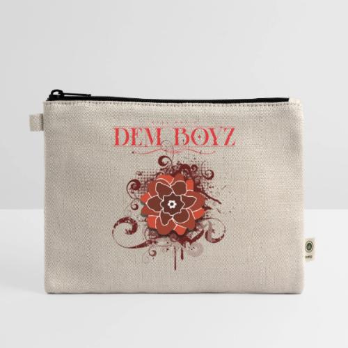 Flower Splash Reds - Hemp Carry All Pouch
