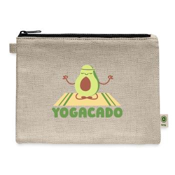 Yoga Instructor Yogi Zen Meditation - Hemp Carry All Pouch - natural - Front