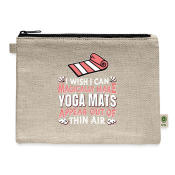 Yoga Instructor Yogi Zen Meditation - Hemp Carry All Pouch - natural - Front