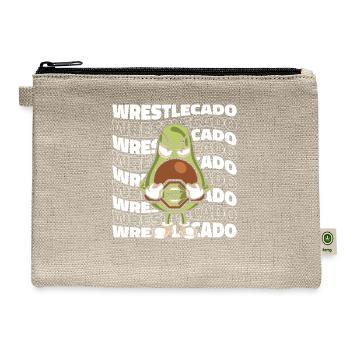 Wrestling Wrestler - Hemp Carry All Pouch - natural - Front