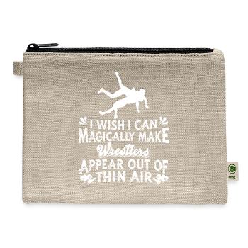 Wrestling Wrestler - Hemp Carry All Pouch - natural - Front