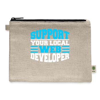 Web Developer Support - Hemp Carry All Pouch - natural - Front