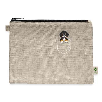 Bernedoodle - Hemp Carry All Pouch - natural - Front