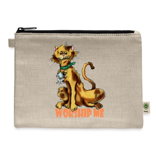 worship me - Hemp Carry All Pouch