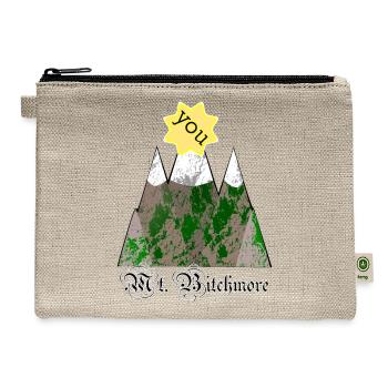Mt. Bitchmore - Hemp Carry All Pouch - natural - Front