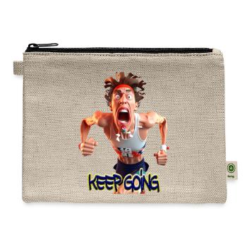 keep going - Hemp Carry All Pouch - natural - Front