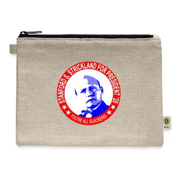 Strickland Presidential Campaign - Hemp Carry All Pouch - natural - Front