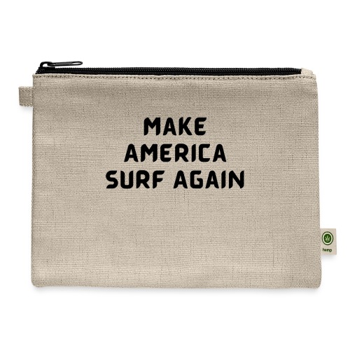 Make America Surf Again! - Hemp Carry All Pouch