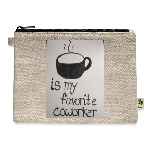 Coffee coworker - Hemp Carry All Pouch